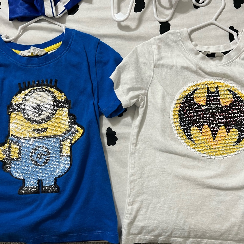 Boys reversible sequin t shirts